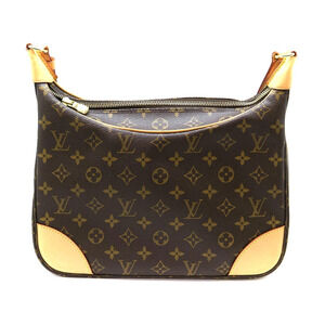 LOUIS VUITTON Boulogne Monogram Canvas Shoulder Bag Brown LV